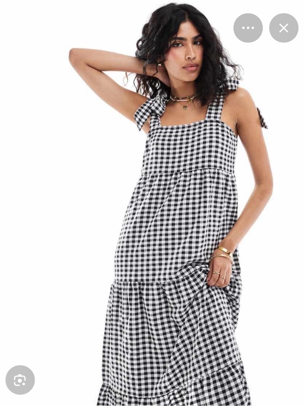 Miss Selfridge Gingham Maxi Dress